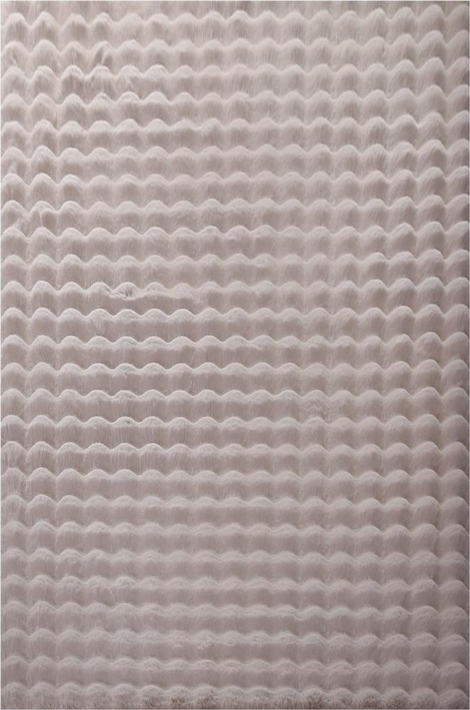 Hochflor Teppich Alessandro Läufer - 80x250 cm - Beige Bild 1