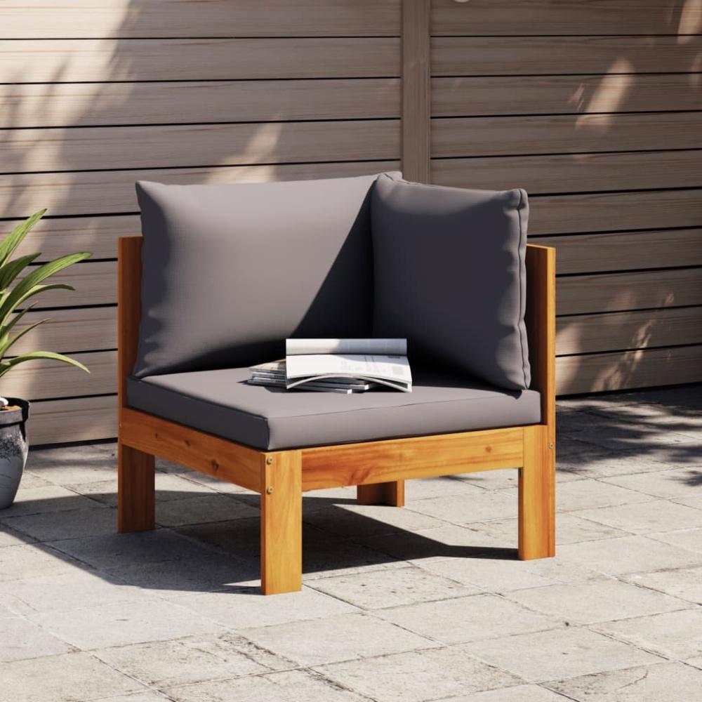 vidaXL Garten-Ecksofa mit Kissen Massivholz Akazie Bild 1