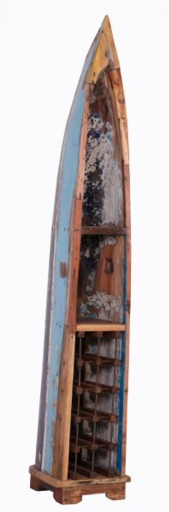 Casa Padrino Vintage Weinregal Schrank Boot - 100% recyceltes Altholz Bild 1