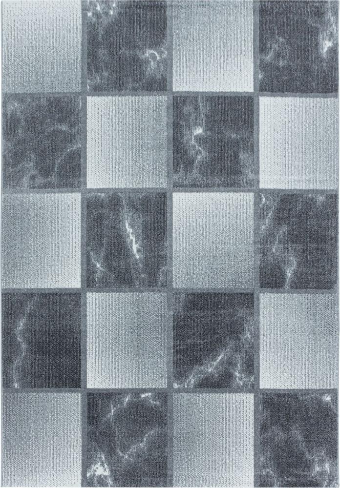 Kurzflor Teppich Oro Läufer - 80x250 cm - Grau Bild 1
