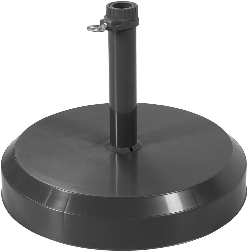 Doppler Betonsockel mit Kunststoff-Abdeckung für Rohr Ø 26 - 40 mm, anthrazit,25 kg, für Sonnenschirme bis Ø 200 cm Bild 1