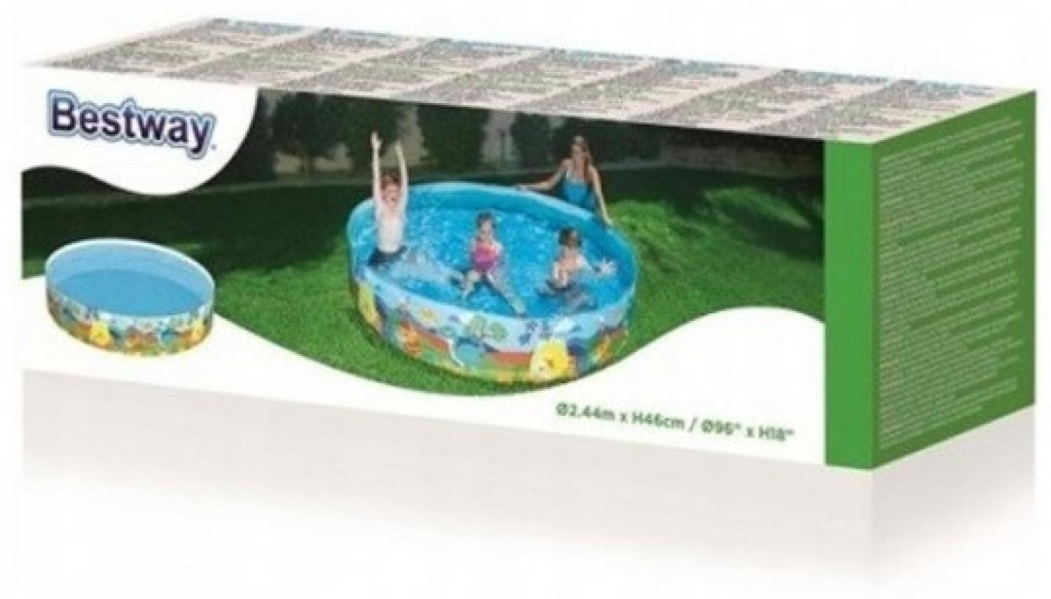 Bestway 55001 Gerahmter Pool 1612 l 3 Jahr(e) PVC Vinyl Mehrfarben Bild 1