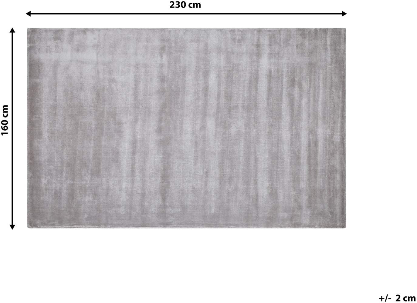 Teppich Viskose hellgrau 160 x 230 cm GESI II Bild 1