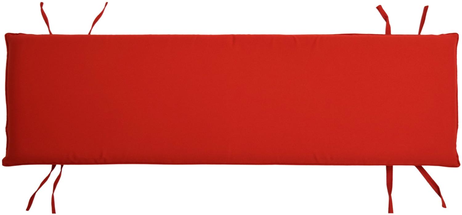 Bankauflage 120cm x 40cm für Gartenbank Ferrara TB-1063 Rot Bild 1