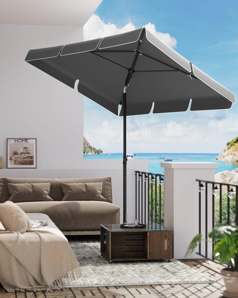 SONGMICS Sonnenschirm, Balkonschirm, UPF 50+, Aufbewahrungstasche, ohne Ständer Bild 1