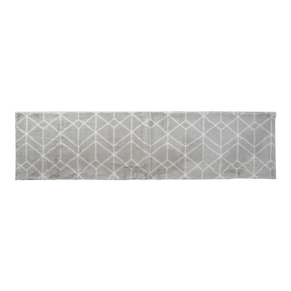 Teppich DKD Home Decor Hellgrau Polyester (60 x 240 x 1 cm) Bild 1