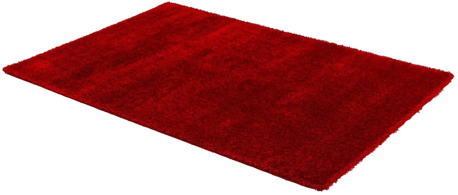 Teppich in rot aus 100% Polyester - 130x67x4cm (LxBxH) Bild 1