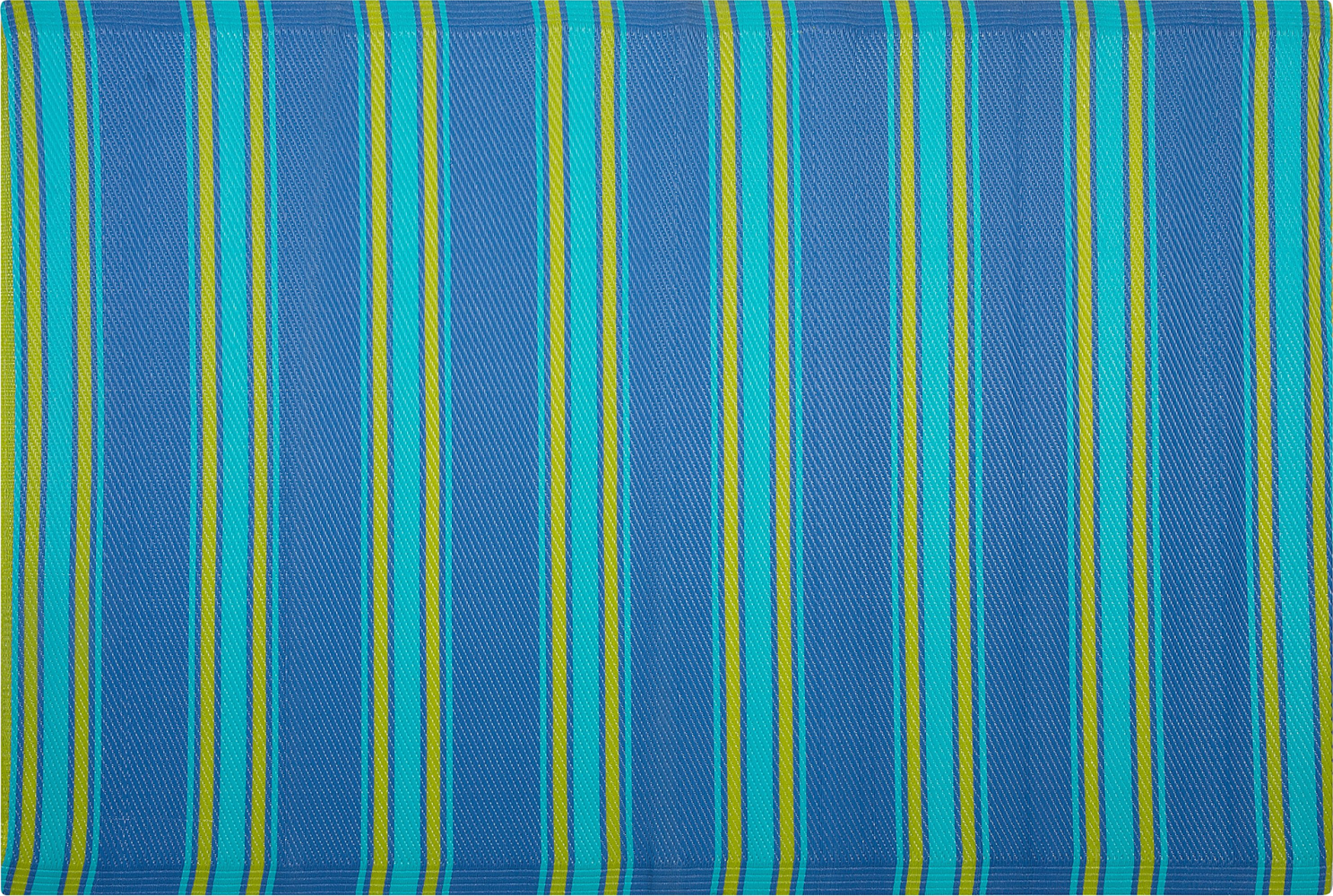 Outdoor Teppich blau 120 x 180 cm Streifenmuster Kurzflor ALWAR Bild 1