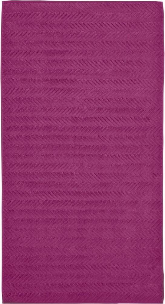 Ross Uni Handtücher Sensual Skin 9001 Zopfmuster | Duschtuch 75x140 cm | fuchsia Bild 1