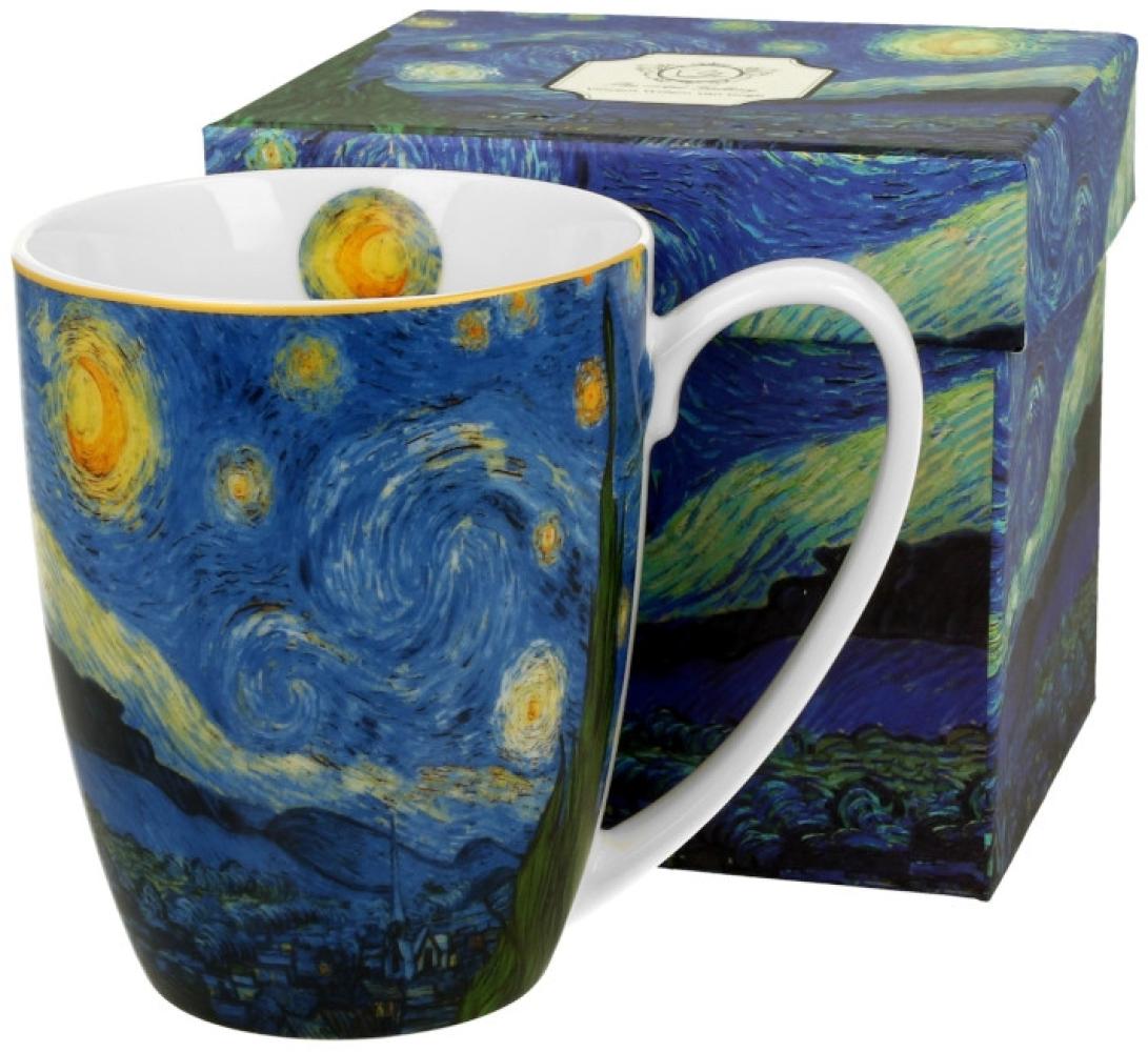 DUO ART GALLERY Klassischer Becher 380 ml STARRY NIGHT New Bone China Porzellan Bild 1