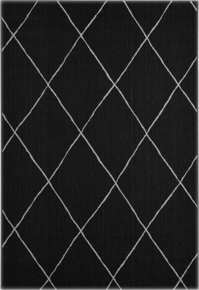 Gartenteppich und Outdoorteppich DIAMONDS in verschiedenen Größen und Farben schwarz, 120 x 170 cm Bild 1