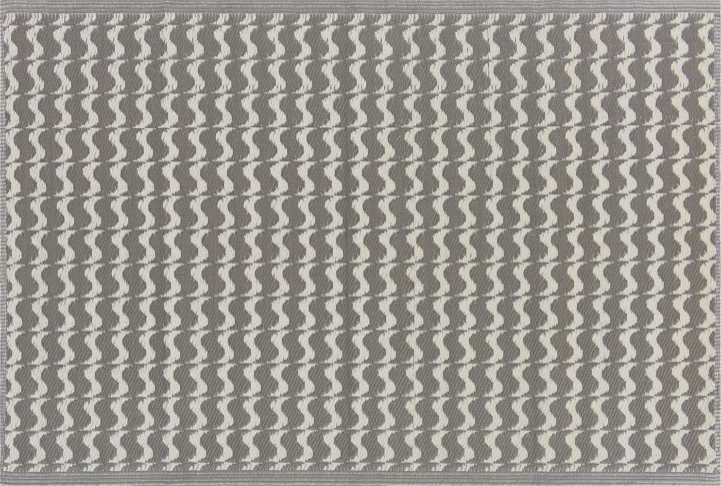 Outdoor Teppich grau 120 x 180 cm geometrisches Muster TUMKUR Bild 1