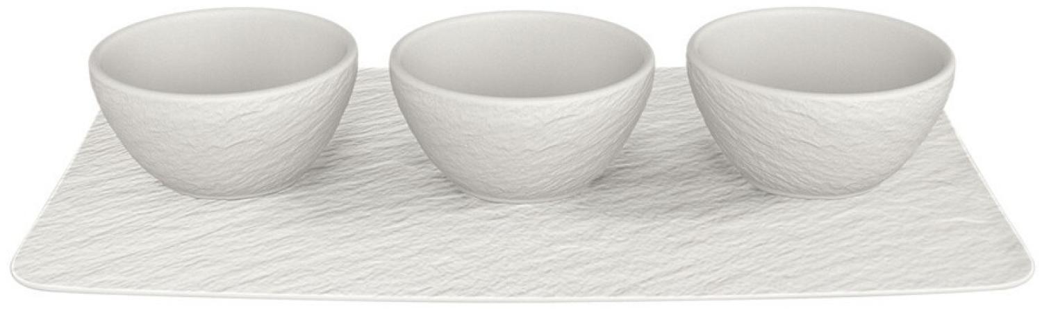 Villeroy & Boch Manufacture Rock Dipschälchen Set weiß 4-teilig - A Bild 1