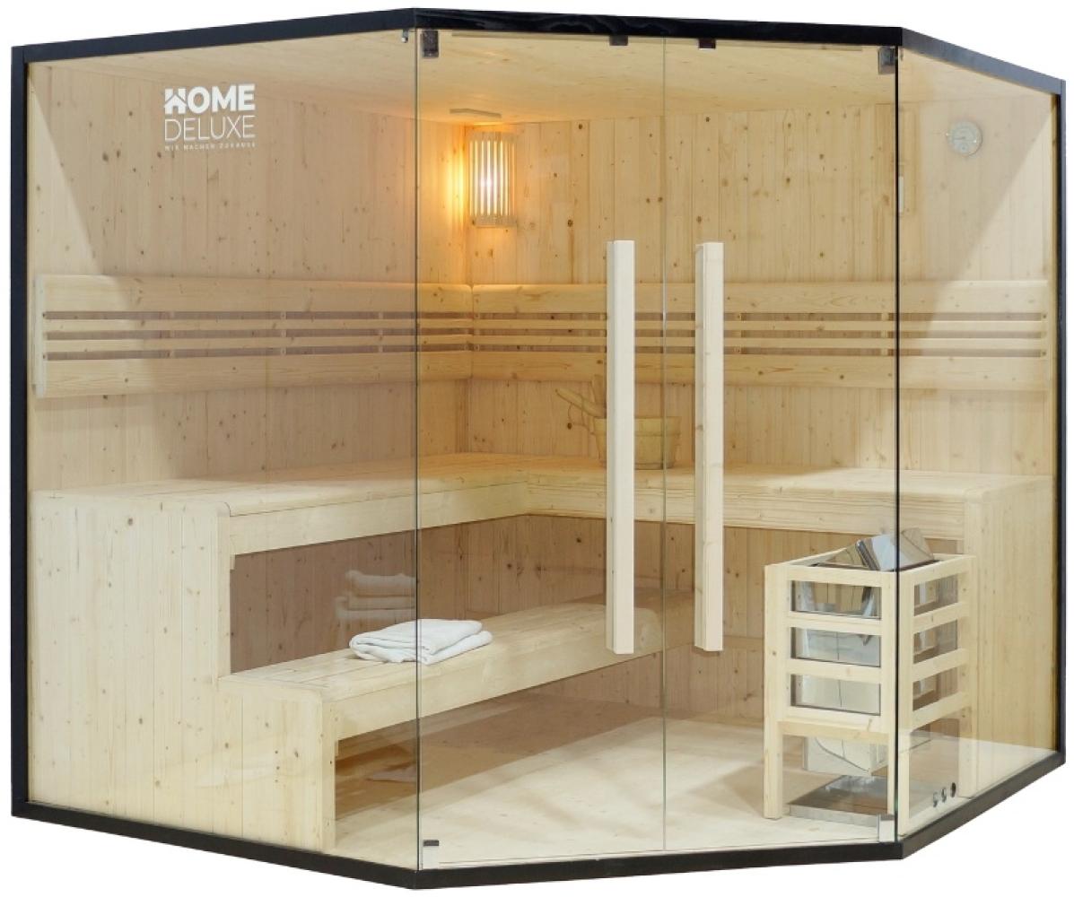 HOME DELUXE Traditionelle Sauna SHADOW - XL BIG, 200 x200 cm für 6 Personen Bild 1