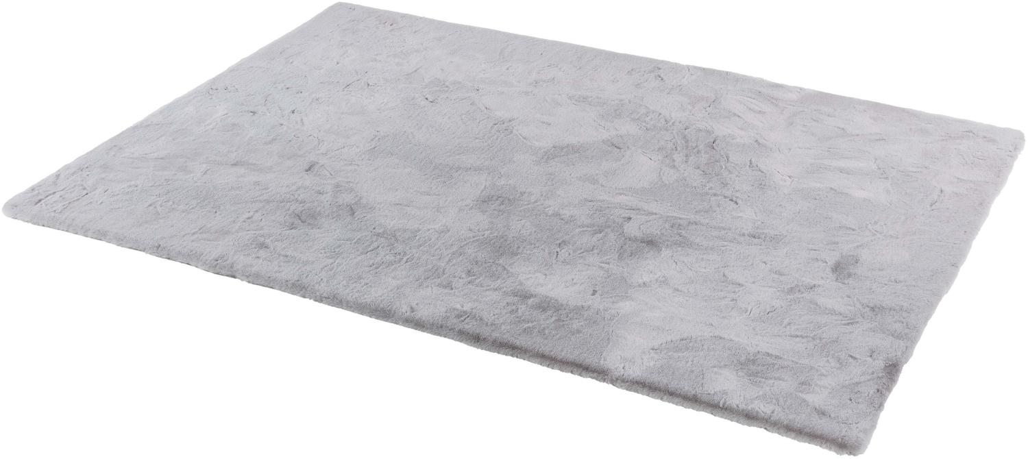 Teppich in Silber aus 100% Polyester - 150x80x2,5cm (LxBxH) Bild 1