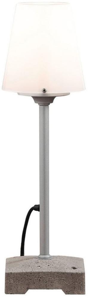 LED Außenstehleuchte / Bodenleuchte klein aus Aluminium, Höhe 59cm, Weiß Bild 1