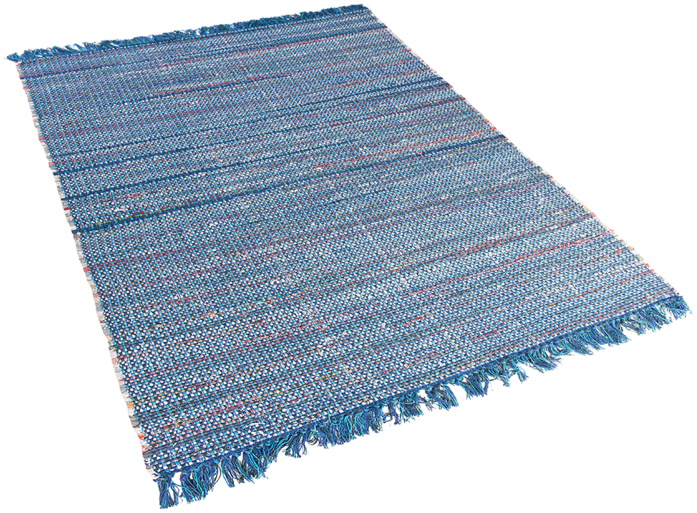 Teppich blau 140 x 200 cm Kurzflor BESNI Bild 1