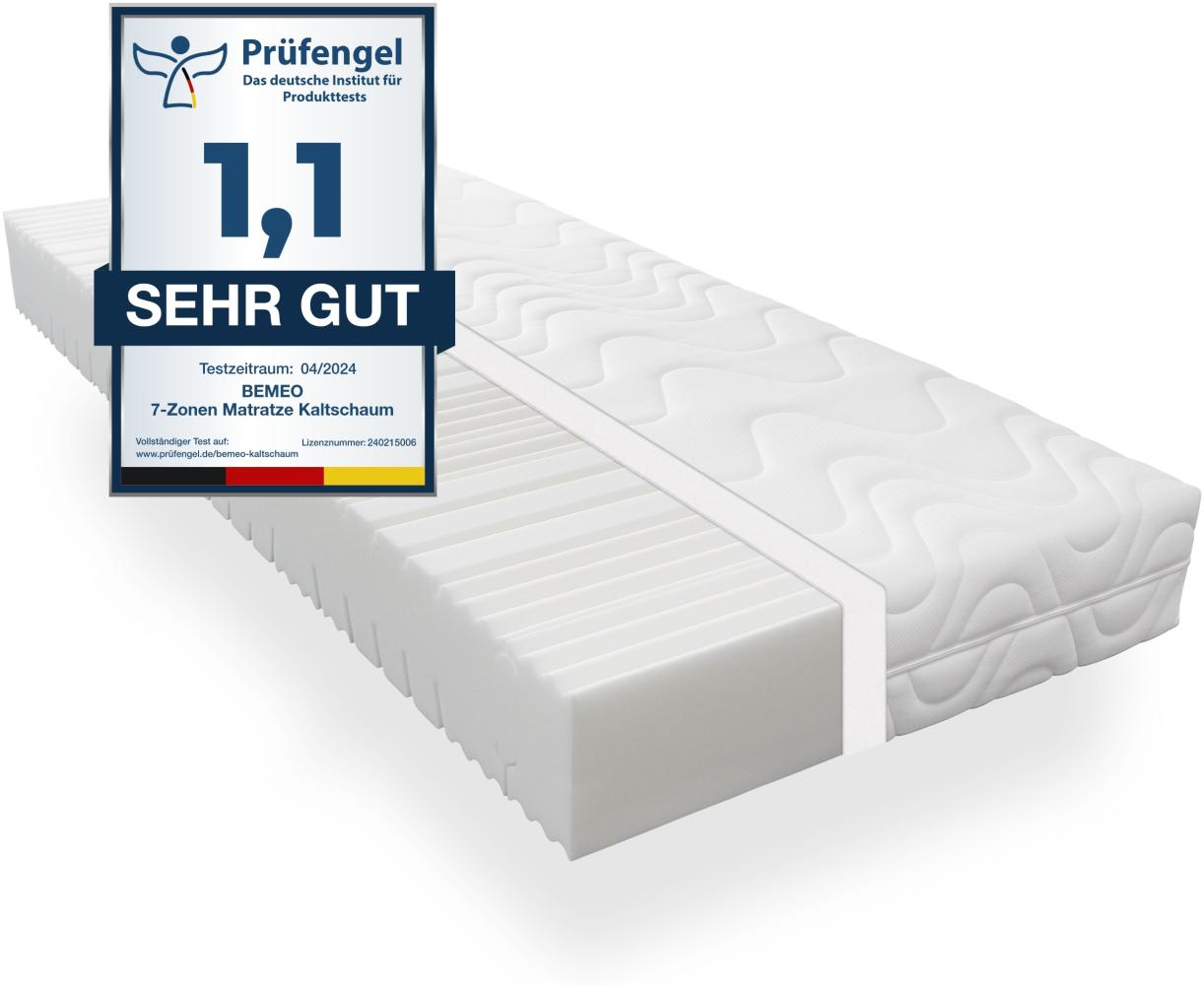 Kaltschaummatratze BeMeo Kaltschaum ideale Allrounder-Matratze für Single- und Ehebetten, BeMeo, 21 cm hoch, 100 TAGE PROBESCHLAFEN, 100% Made in Germany 90x200 Bild 1