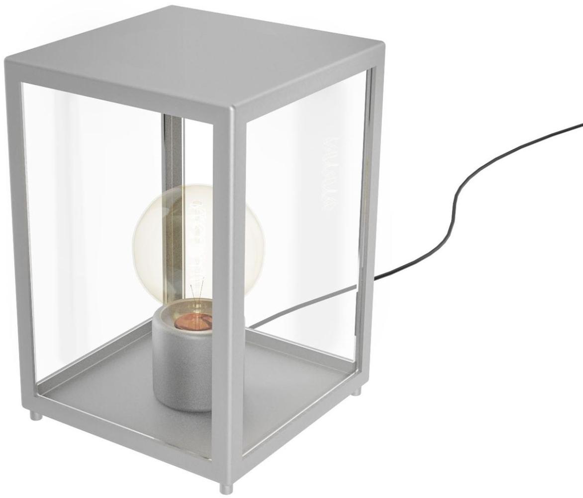 Eglo 94787 Tischleuchte 1-flammig E27 Edelstahl/KLAR ALAMONTE Bild 1