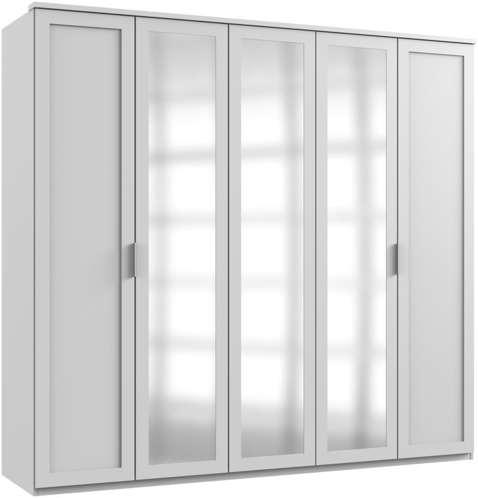 Drehtürenschrank >NADJA< (BxH: 225x208 cm) in WEISS - 225x208cm (BxH) Bild 1