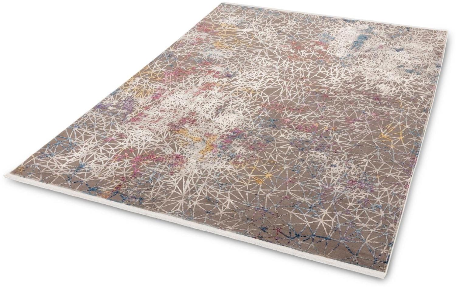 Teppich in Netz bunt aus 100% Polyester - 290x200x0,6cm (LxBxH) Bild 1