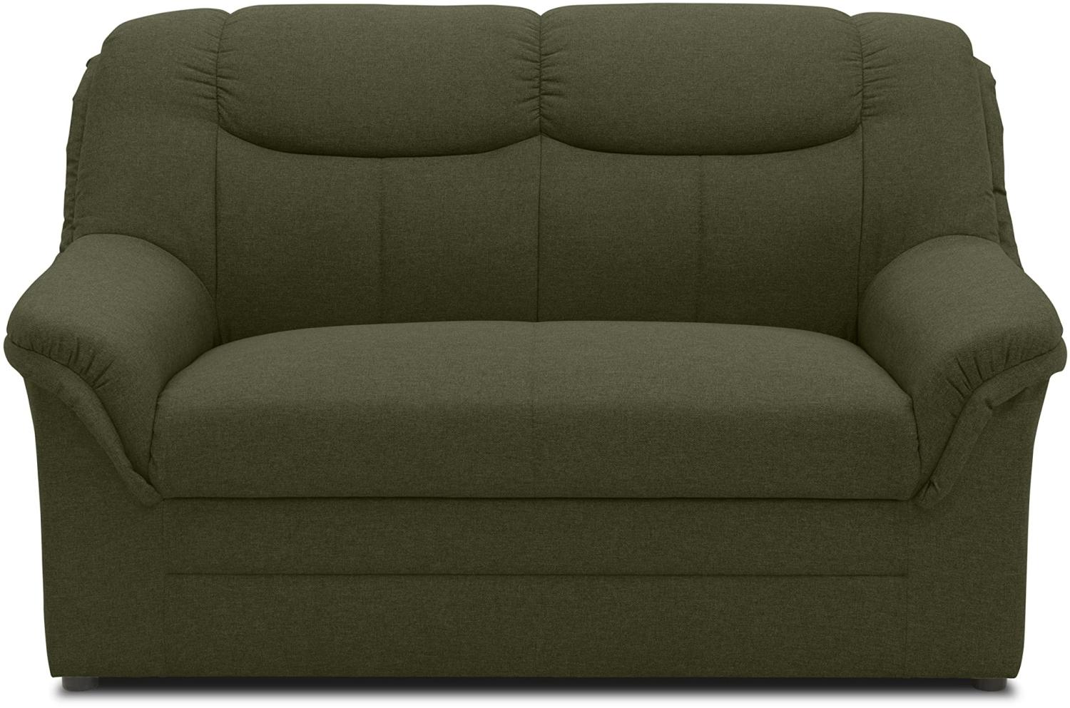 DOMO. collection Berlin Sofa, Klassische Couch, Polstergarnitur mit Federkern, grün, 2 Sitzer Bild 1
