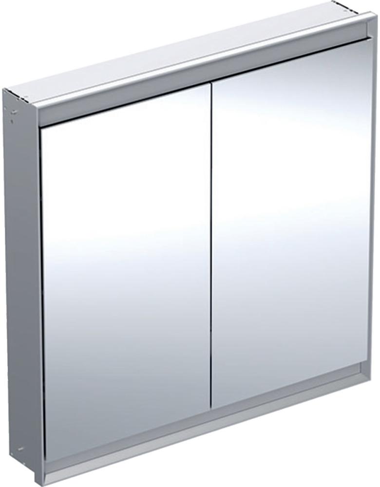 Geberit ONE Spiegelschrank mit ComfortLight, 2 Türen, Unterputzmontage, 90x90x15cm, 505. 803. 00, Farbe: Aluminium eloxiert - 505. 803. 00. 1 Bild 1