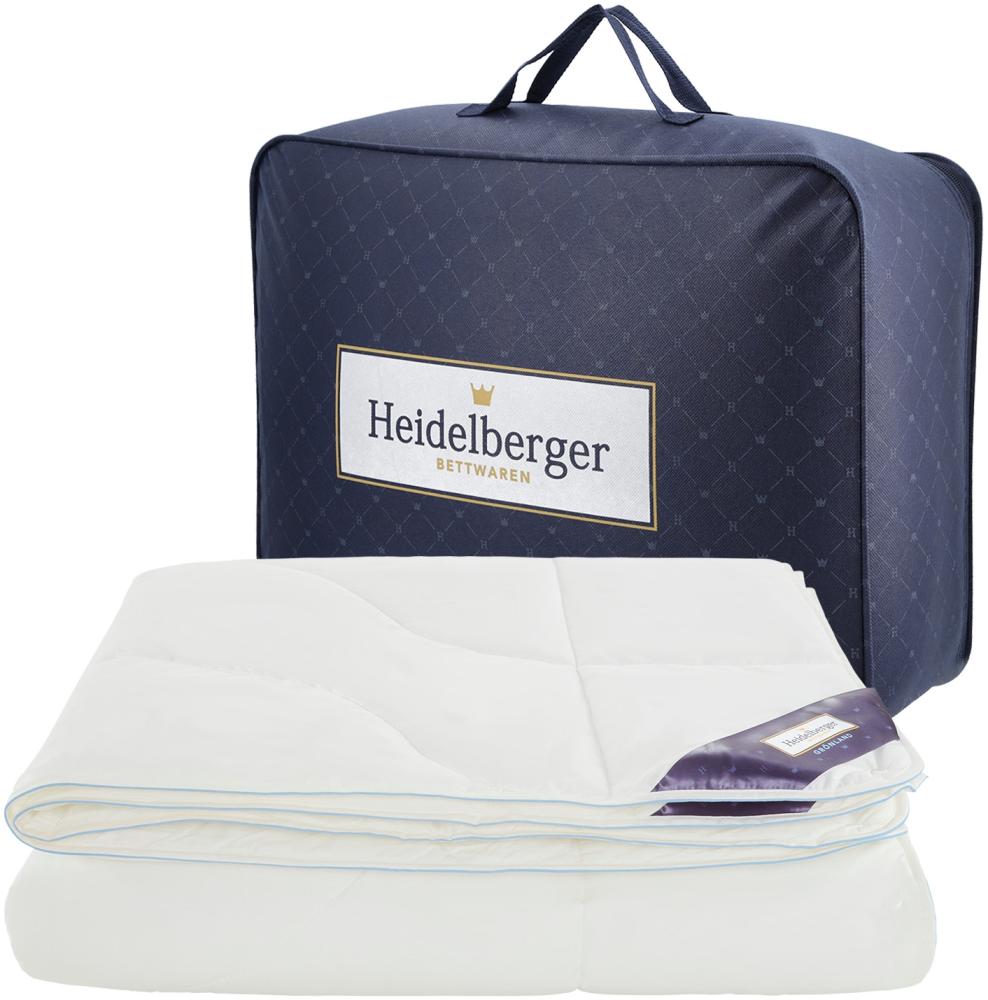 Heidelberger Bettwaren Premium Decke - Grönland | 4-Jahreszeitendecke 155x220 cm | Schlafdecke mit Körperzonen-Steppung atmungsaktiv, hautfreundlich, hypoallergen Bild 1