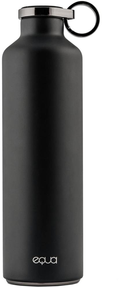 EQUA Smart Trinkflasche – 23 oz – Bluetooth Verbindung mit App und Lichtsignal Erinnerungen – Doppelwandige Vakuum-Isolierflasche aus Edelstahl - Metalldeckel, grey, MT 16 Bild 1