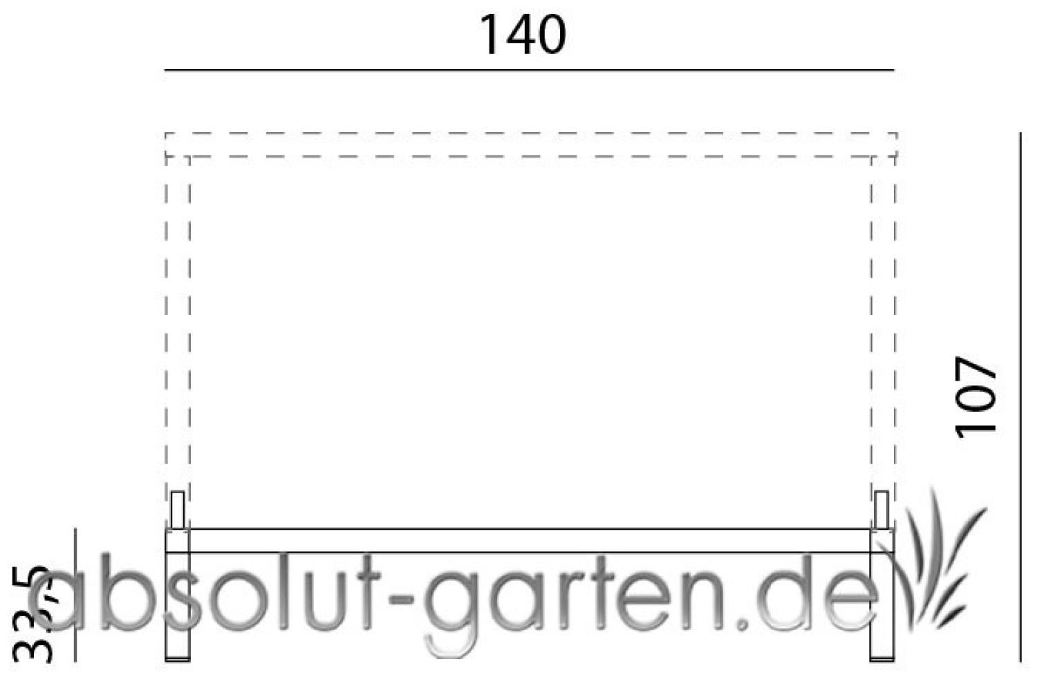 Tisch Cube Kunststoff (Antracite 140 x 80 cm 140 x 80 x 33,5 cm ) Bild 1