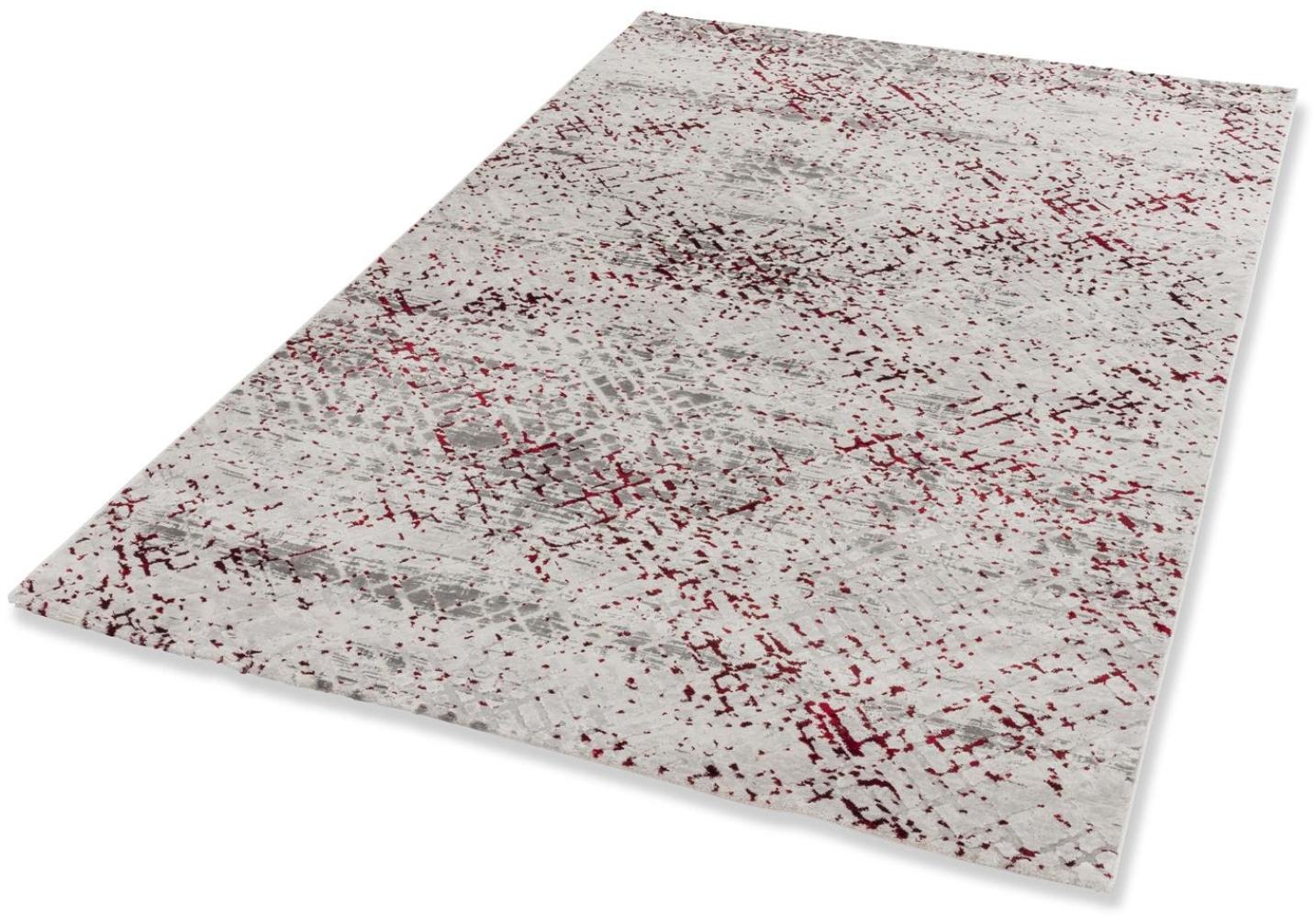 Teppich in rot/creme aus 70% Polyester, 30% Polypropylen - 230x160x0,9cm (LxBxH) Bild 1
