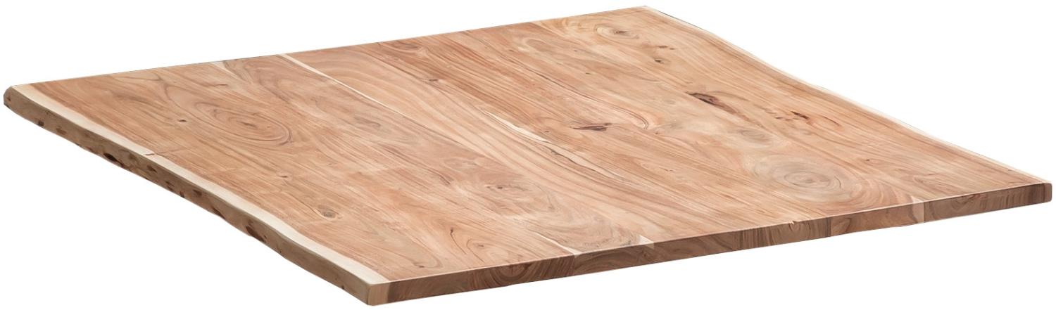 Tischplatte Baumkante Akazie Natur 80 x 80 cm NOAH 76629756 Bild 1