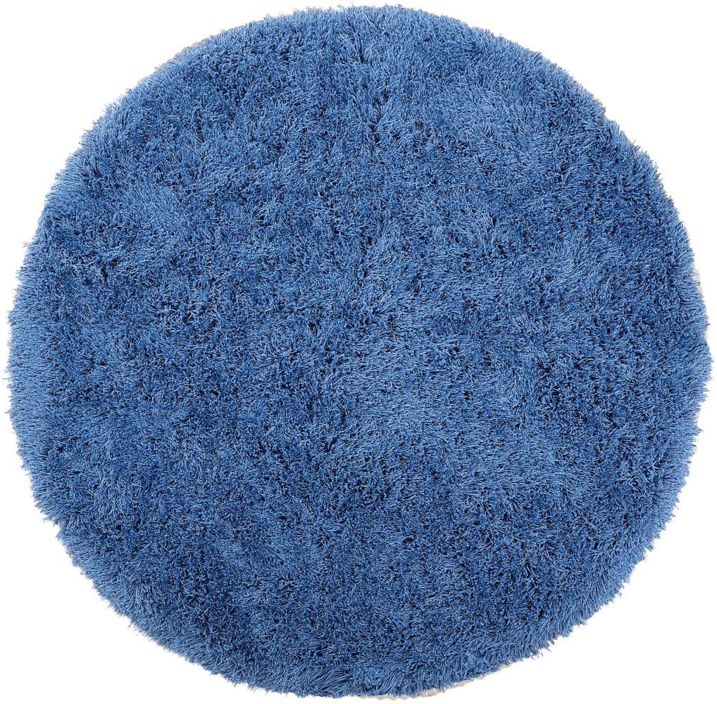 Teppich blau ⌀ 140 cm Shaggy CIDE Bild 1
