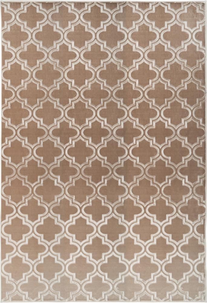 Kurzflorteppich Kifalme 100 Taupe 120 x 170 cm Bild 1