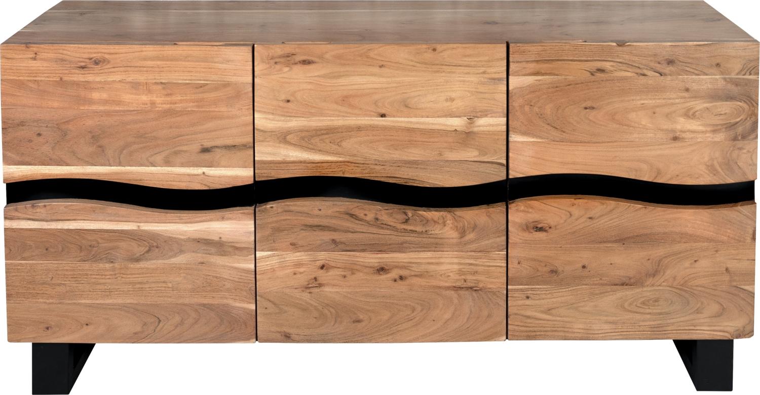 Sideboard Baumkante 160 x 45 x 85 cm Akazienholz massiv naturfarben Kyoto IV 94185363 Bild 1