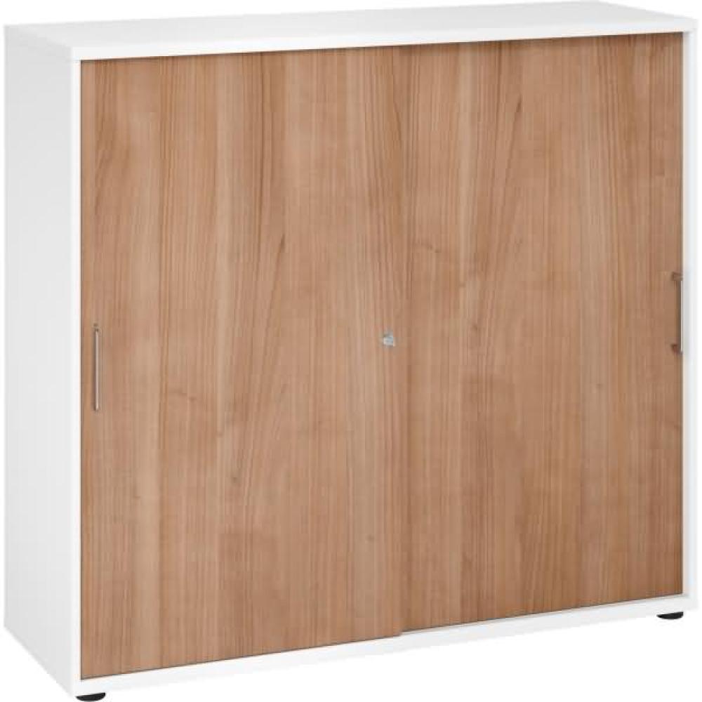 mcbuero. de Schiebetürenschrank Serie 9 3OH BxTxH 120x40x110cm Griff BS Bild 1