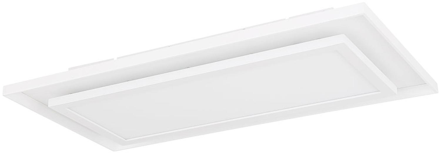 LED Deckenleuchte, RGB Farbwechsler, Dimmbar, weiß, L 55,3 cm Bild 1