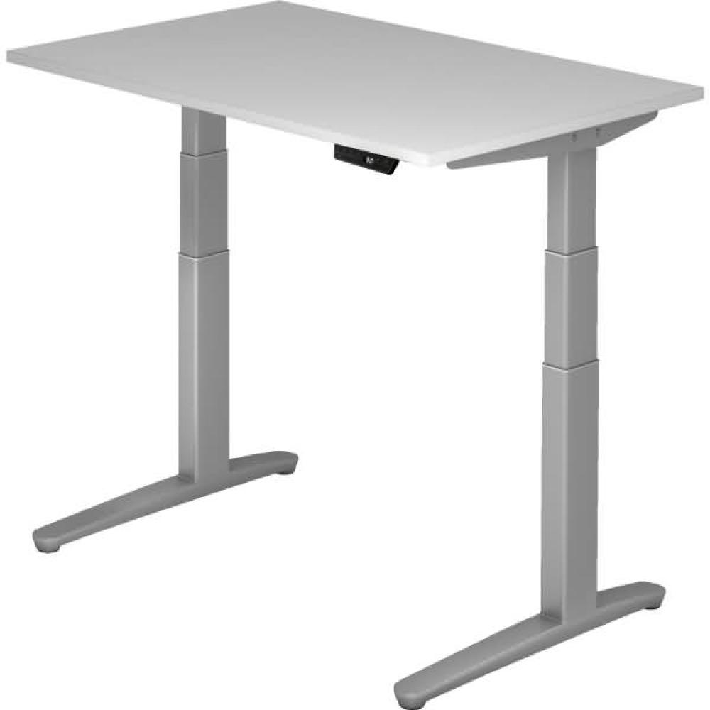 'XBHM12' Sitz-Steh-Schreibtisch elektrisch 120x80cm Grau/Silber Bild 1