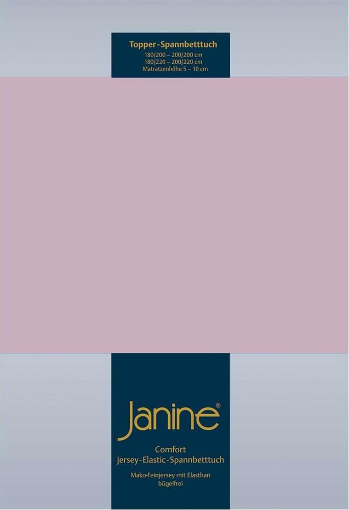Janine Topper Spannbetttuch TOPPER Elastic-Jersey altrosé 5001-21 150x200 Bild 1