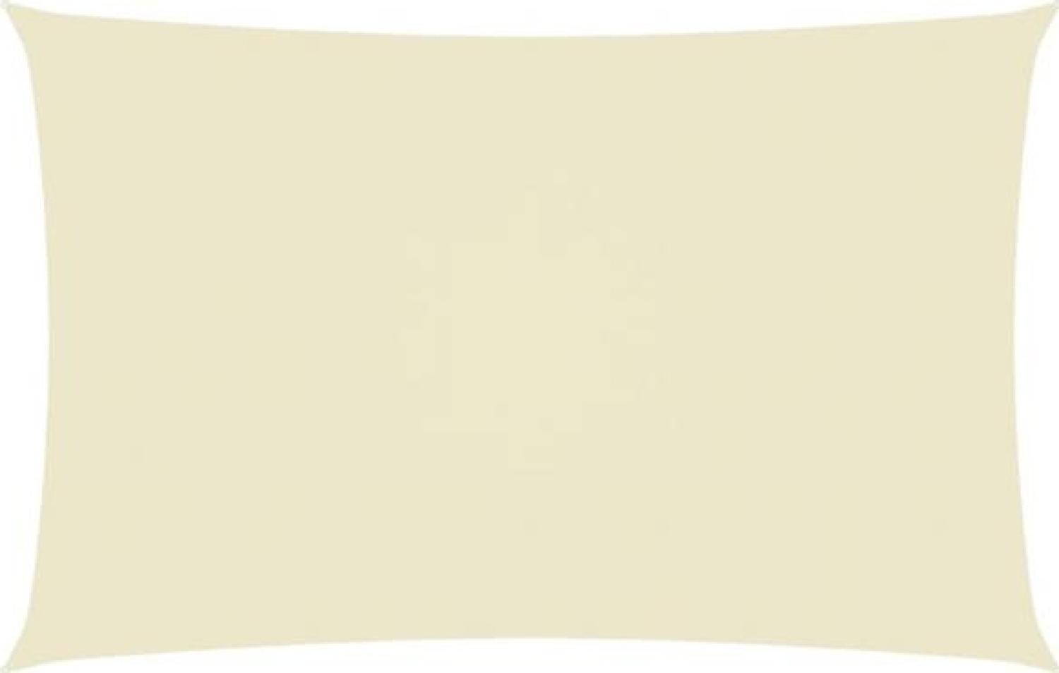 Sonnensegel Oxford-Gewebe Rechteckig 2x5 m Cremeweiß Bild 1