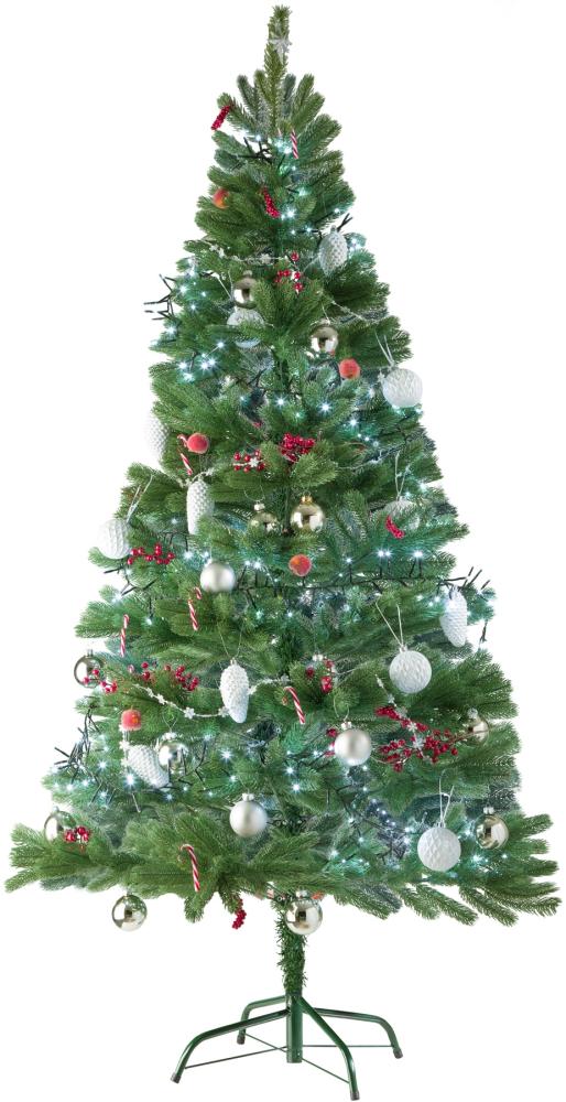 Künstlicher Weihnachtsbaum - 180 cm, 742 Spitzen und Spritzguss-Nadeln grün Bild 1