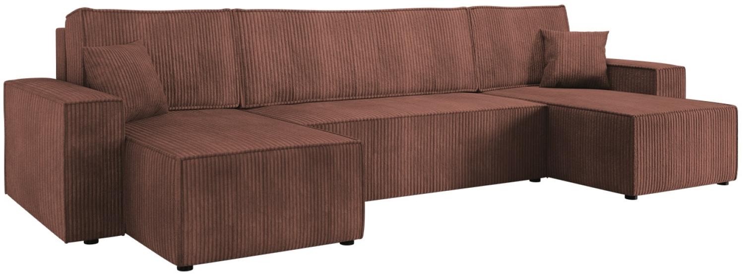 Ecksofa Kobaro U Cord (Farbe: Poso 29) Bild 1