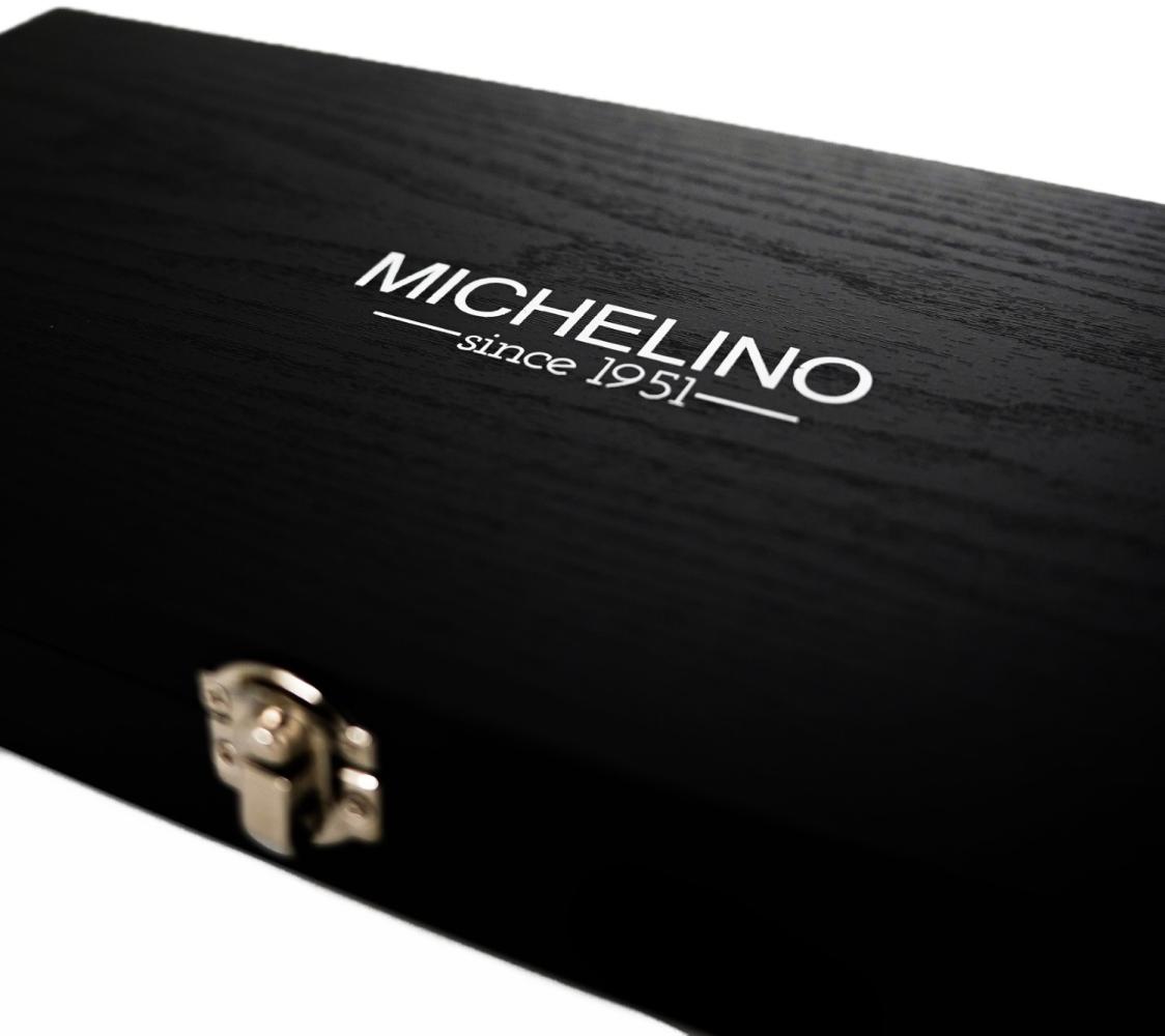 MICHELINO 4-tlg. Messerset in Geschenkbox Messer-Set Besteck Kochmesser, Brotmesser und Allzweckmesser Bild 1