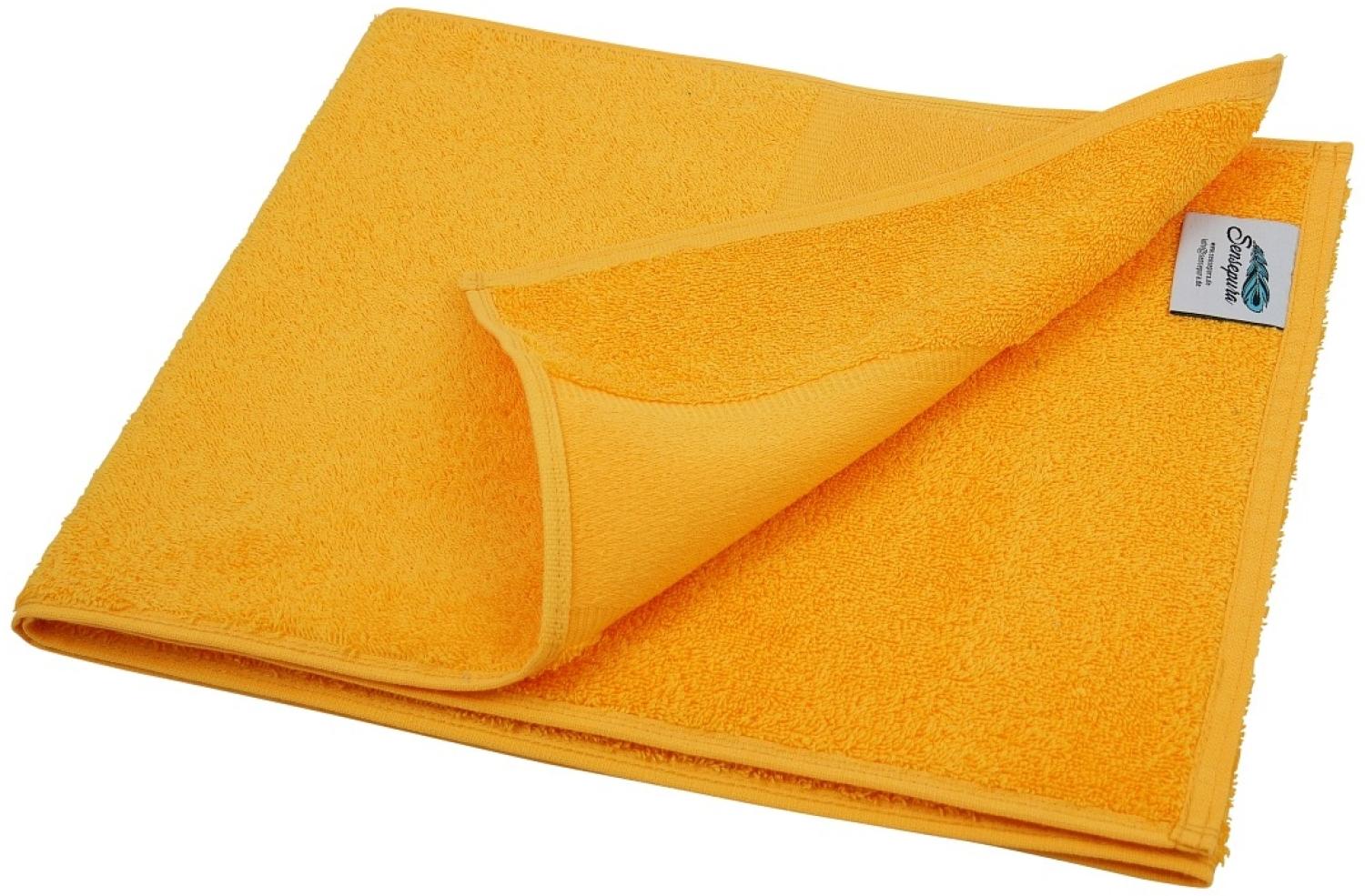 Fitness Handtuch Baumwolle 30x150 cm orange | Sporthandtuch Bild 1