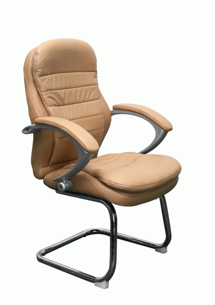 Premium Design Bürostuhl-Chefsessel-Schreibtischstuhl-Konferenzstuhl Stuhl beige Bild 1
