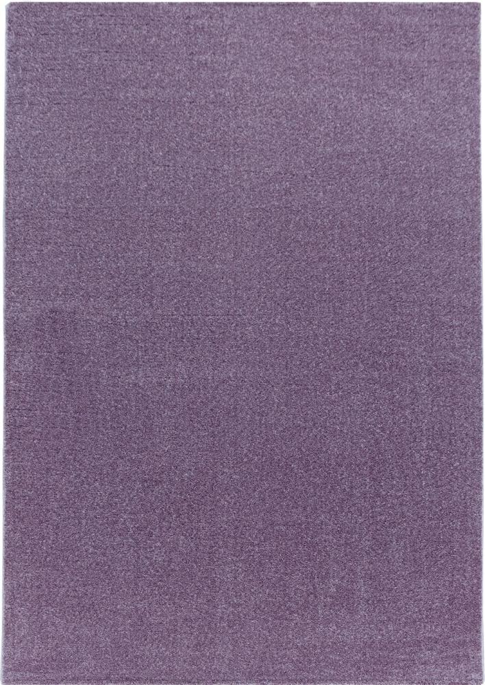 Kurzflor Teppich Roberto rechteckig - 240x340 cm - Lila Bild 1