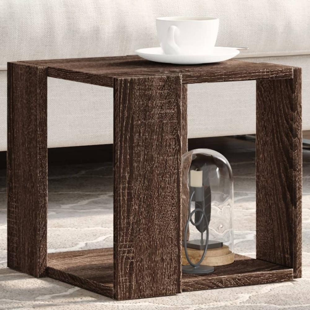 vidaXL Couchtisch Braun Eichen-Optik 32x32x30 cm Holzwerkstoff Bild 1