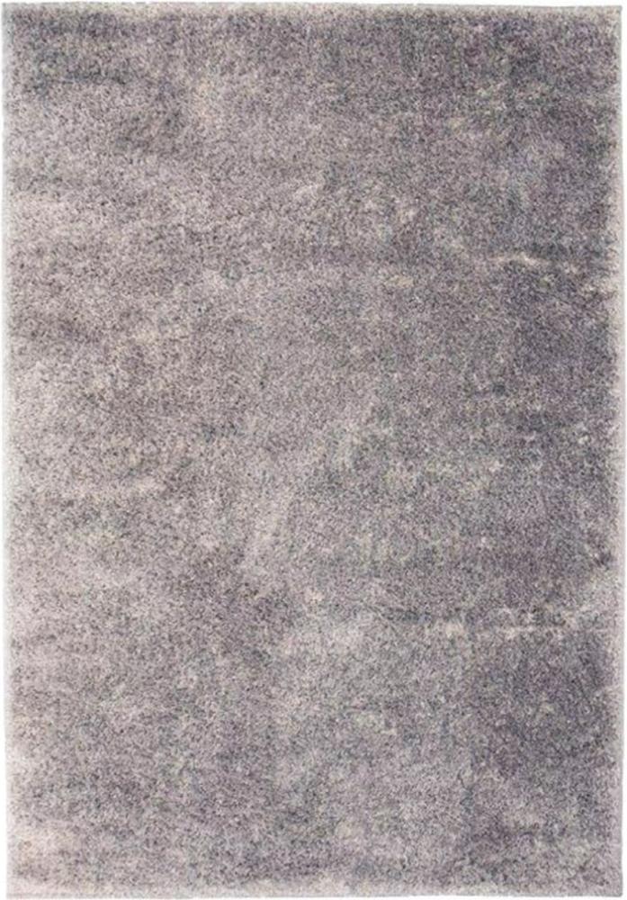 vidaXL Shaggy-Teppich 80 x 150 cm Grau Bild 1