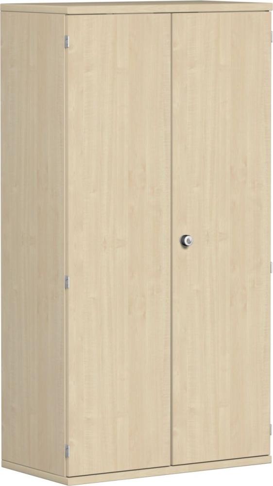 Garderobenschrank mit ausziehbarem Garderobenhalter, 80x42x154cm, Ahorn Bild 1