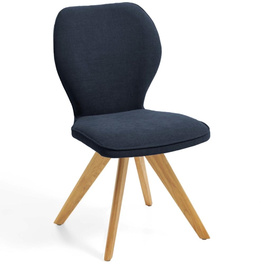 Niehoff Sitzmöbel Colorado Trend-Line Design-Stuhl Eichengestell - Webstoff - 180° drehbar Malea-R graphit Bild 1